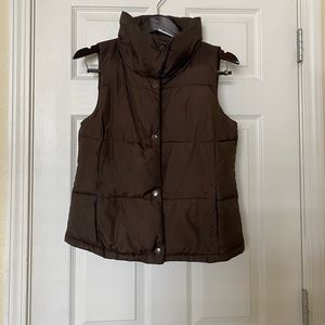Old Navy Brown Puffy Vest